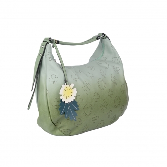 Дамска ежедневна чанта от еко кожа в светлозелен цвят