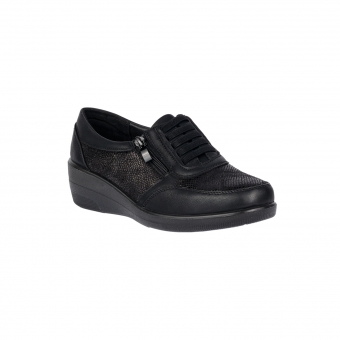 Дамски ежедневни обувки от еко кожа в черен цвят