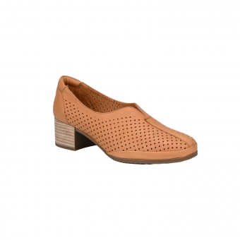 Дамски ежедневни обувки от естествена кожа в светло кафяв цвят