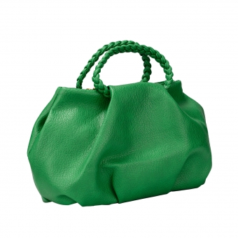 Дамска ежедневна чанта от еко кожа в зелен цвят