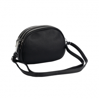 Дамска чанта от еко кожа в черен цвят.